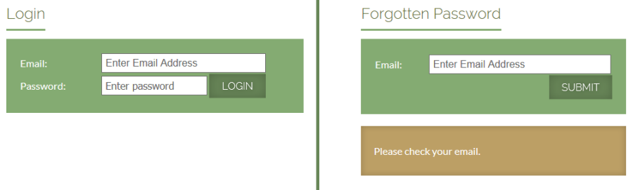 Request Password Reminder Email