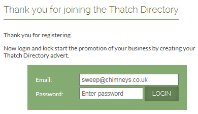 Advertiser Login Form